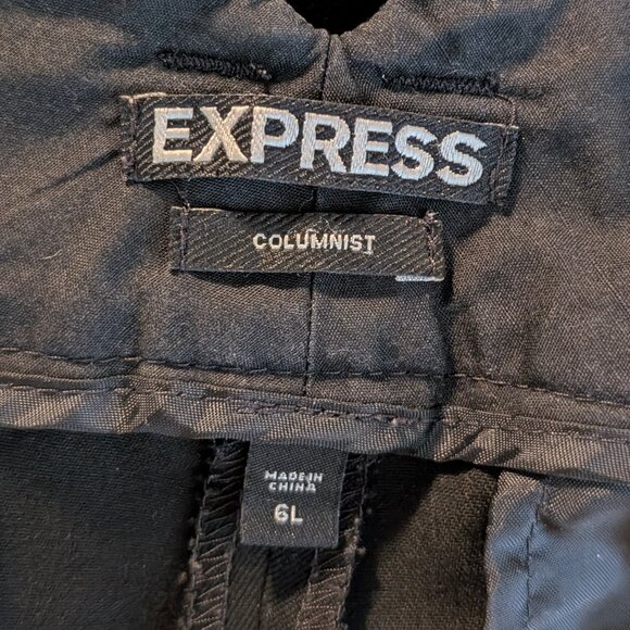 Express Columnist Pants, Black, Size 6 LONG - Picture 5 of 6